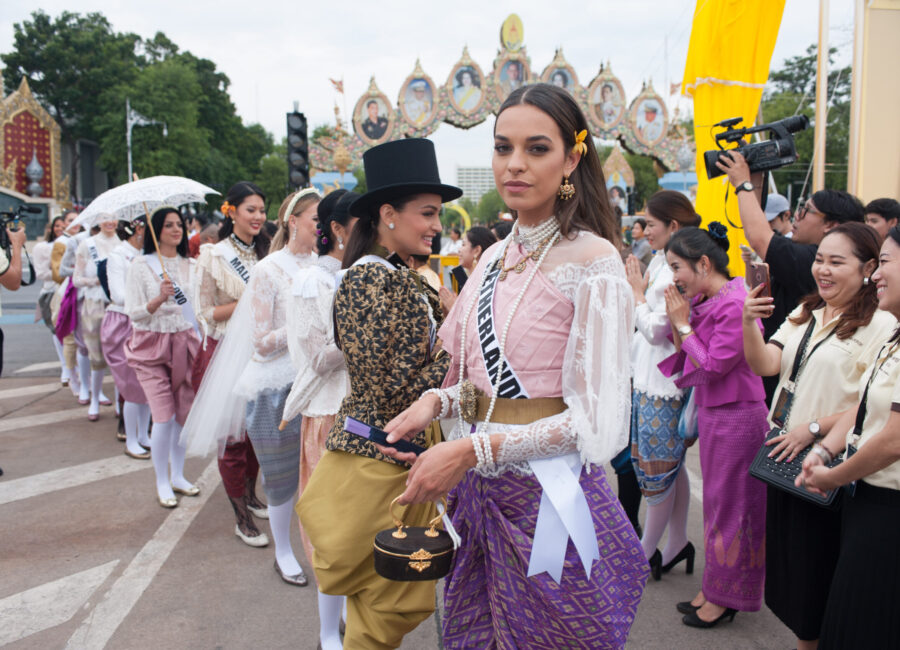 Rahima Dirkse, Miss Netherlands 2018 attends the Royal Winter Festival in Bangkok, Thailand on December 8th. The Miss Universe contestants are touring, filming, rehearsing and preparing to compete for the Miss Universe crown in Bangkok, Thailand. Tune in to the FOX telecast at 7:00 PM ET live/PT tape-delayed on Sunday, December 16, 2018 from the IMPACT Arena in Bangkok, Thailand to see who will become the next Miss Universe. HO/The Miss Universe Organization