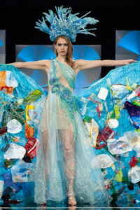 Sharon Pieksma, Miss Netherlands 2019 on stage during the National Costume Show at the Marriott Marquis in Atlanta on Friday, December 6, 2019. The National Costume Show is an international tradition where contestants display an authentic costume of choice that best represents the culture of their home country. The Miss Universe contestants are touring, filming, rehearsing and preparing to compete for the Miss Universe crown in Atlanta. Tune in to the FOX telecast at 7:00 PM ET on Sunday, December 8, 2019 live from Tyler Perry Studios in Atlanta to see who will become the next Miss Universe. HO/The Miss Universe Organization