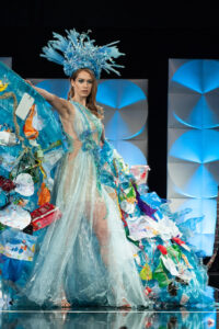 Sharon Pieksma, Miss Netherlands 2019 on stage during the National Costume Show at the Marriott Marquis in Atlanta on Friday, December 6, 2019. The National Costume Show is an international tradition where contestants display an authentic costume of choice that best represents the culture of their home country. The Miss Universe contestants are touring, filming, rehearsing and preparing to compete for the Miss Universe crown in Atlanta. Tune in to the FOX telecast at 7:00 PM ET on Sunday, December 8, 2019 live from Tyler Perry Studios in Atlanta to see who will become the next Miss Universe. HO/The Miss Universe Organization