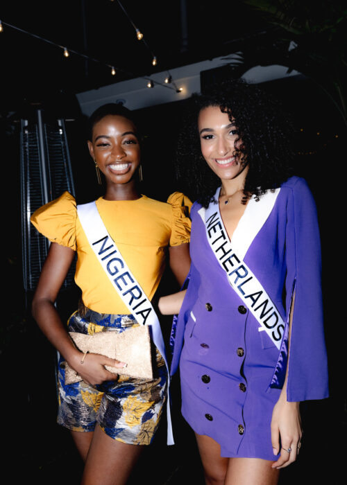 Hannah Iribhogbe, Miss Universe Nigeria 2022 and Ona Moody, Miss Universe Netherlands 2022 attend dinner at Brennan’s Restaurant. The MISS UNIVERSE delegates are touring, filming, rehearsing and preparing to compete for the 71st MISS UNIVERSE crown before the show airs LIVE from New Orleans, Louisiana on Saturday, January 14 at 7:00 PM ET on The Roku Channel in English and Telemundo in Spanish.