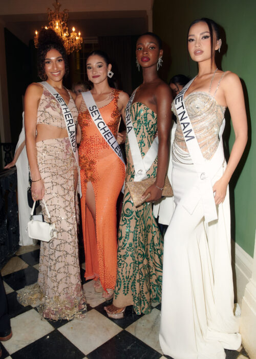 Ona Moody, Miss Universe Netherlands 2022; Gabriella Gonthier, Miss Universe Seychelles 2022; Hannah Iribhogbe, Miss Universe Nigeria 2022; Chau Nguyen, Miss Universe Vietnam 2022; attend a Welcome Reception at Gallier Hall in New Orleans, Louisiana. The MISS UNIVERSE delegates are touring, filming, rehearsing and preparing to compete for the 71st MISS UNIVERSE crown before the show airs LIVE from New Orleans, Louisiana on Saturday, January 14 at 7:00 PM ET on The Roku Channel in English and Telemundo in Spanish.